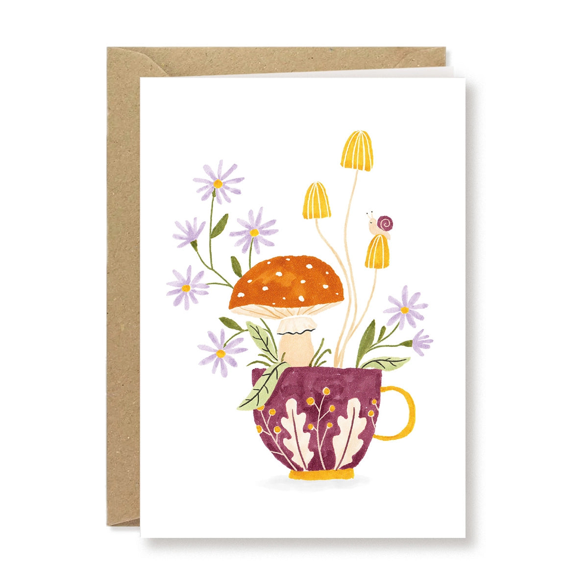 Carte de vœux ''Tasse d'automne''