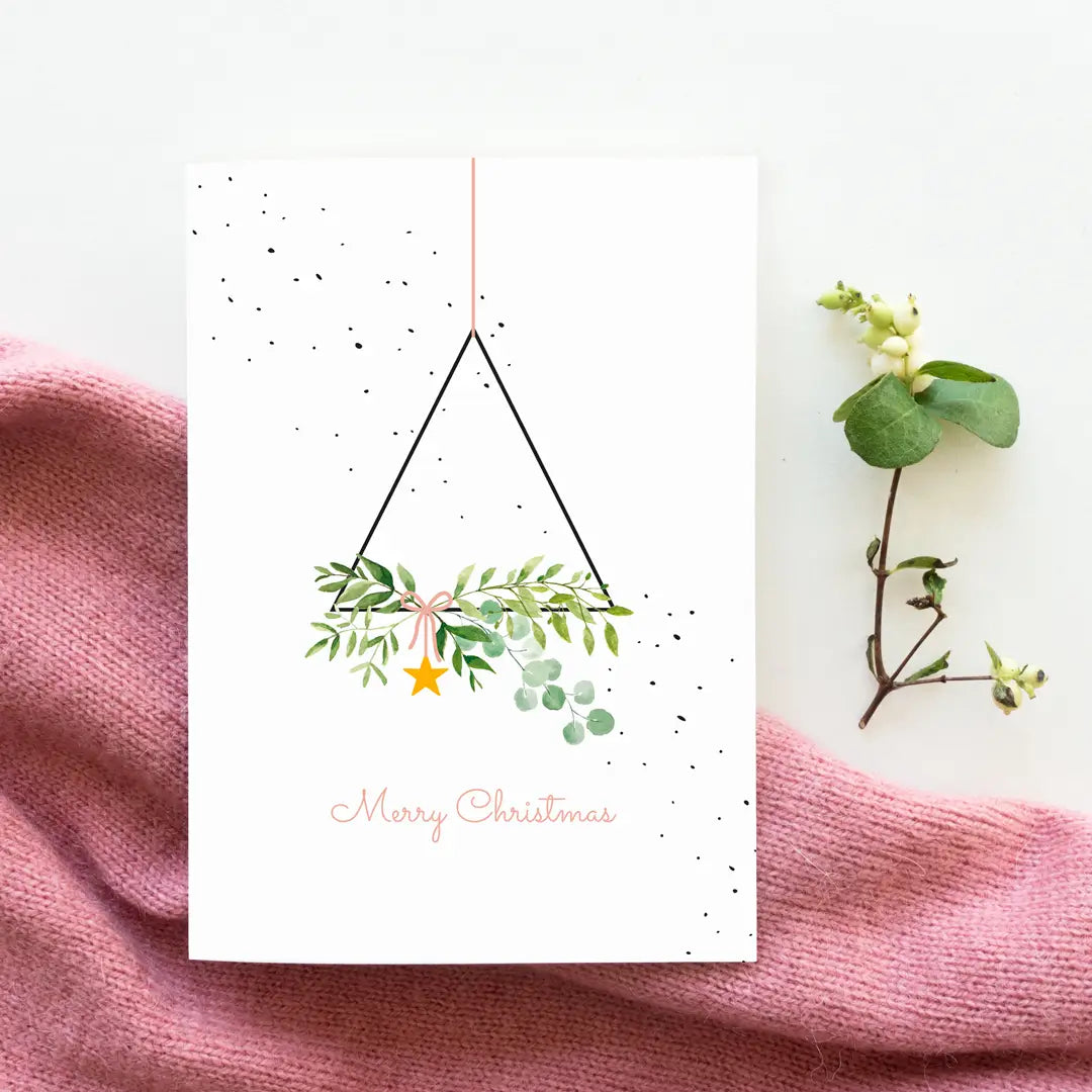 Carte de vœux Noël ''Guirlande''