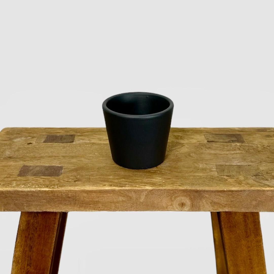 Cache-pot ''Classic'' noir Ø6 cm