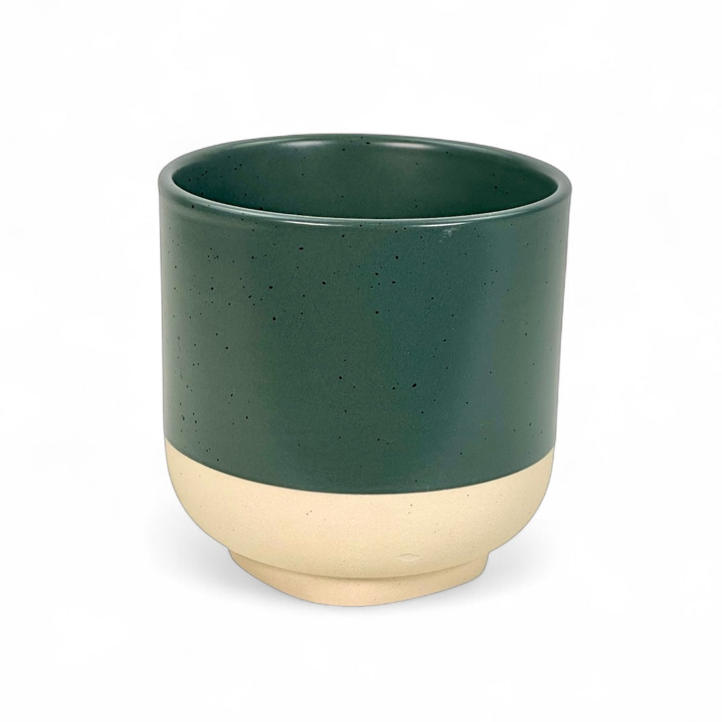 Cache-pot 'Luma' vert Ø12.5 cm
