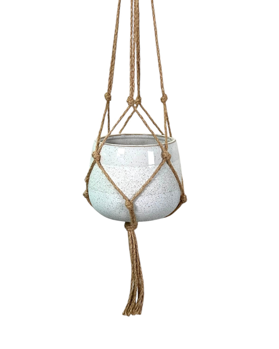 Macramé en jute – Pour pots Ø9 à Ø17 cm – Longueur 80 cm