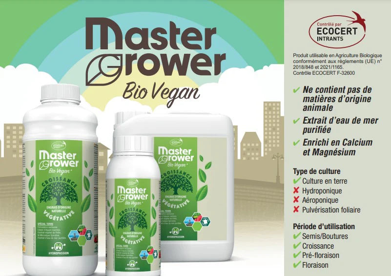 Master Grower Bio Vegan Grow - Hydropassion - 1L