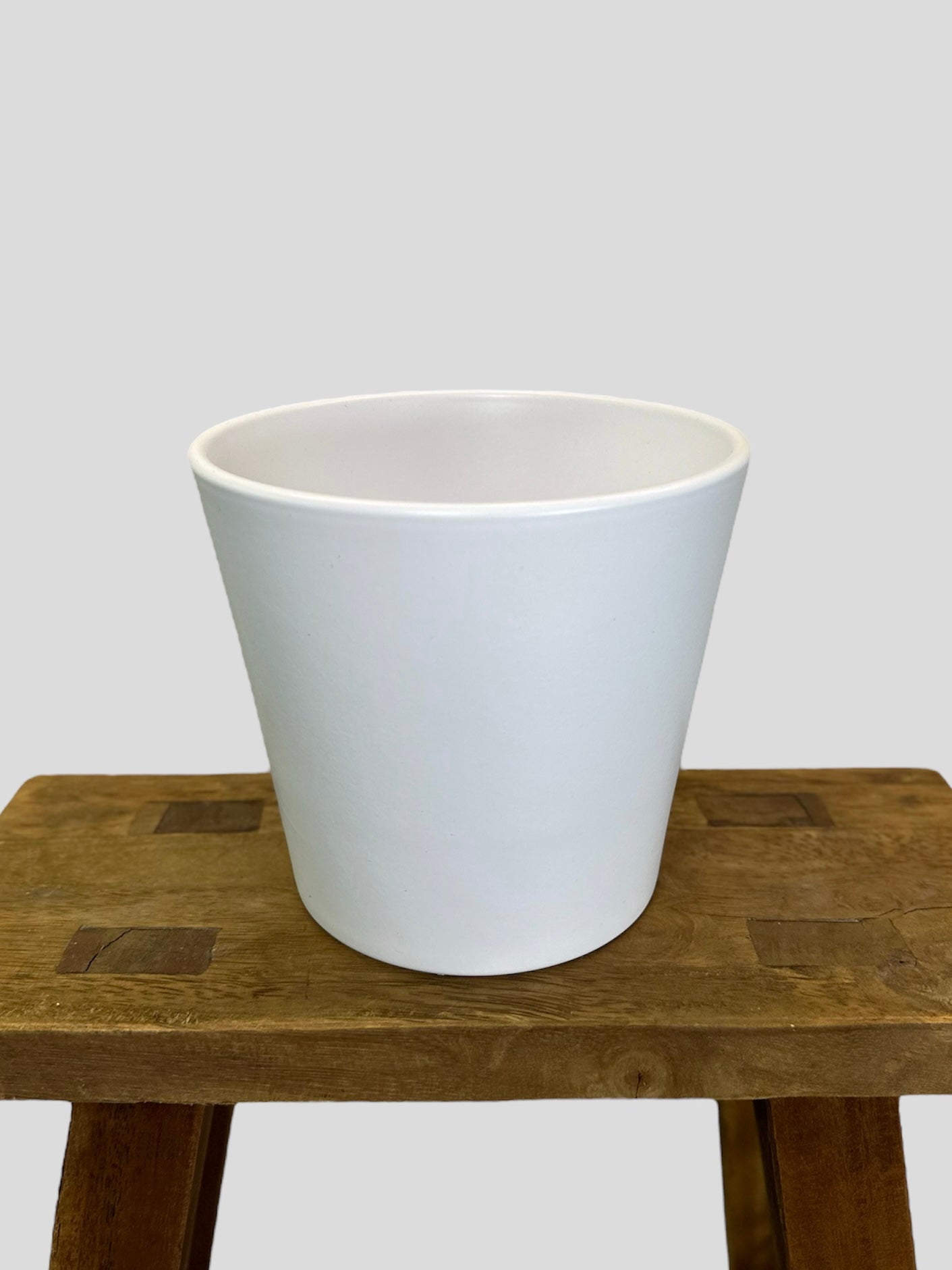 Cache-pot ''Classic'' blanc Ø14 cm