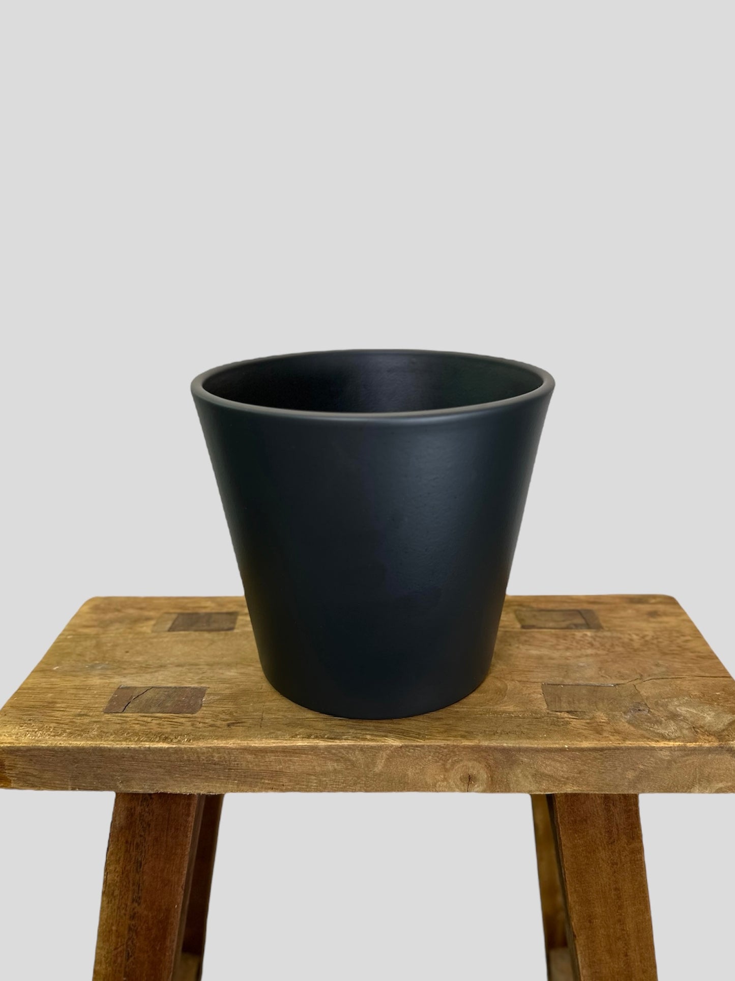 Cache-pot ''Classic'' noir Ø14 cm