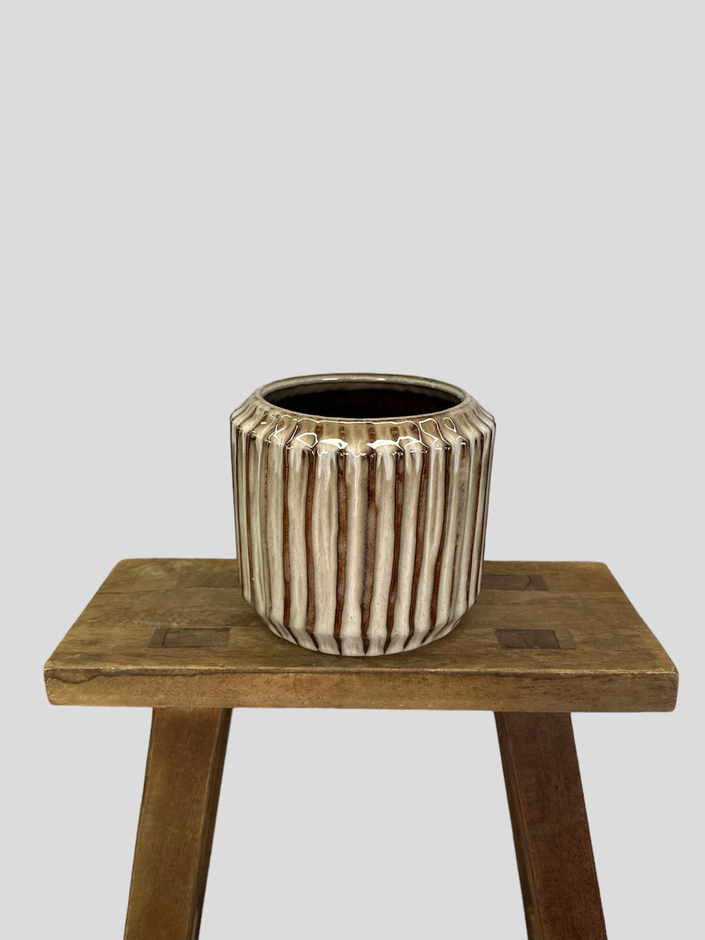 Cache-pot ''Venise'' beige Ø11 cm