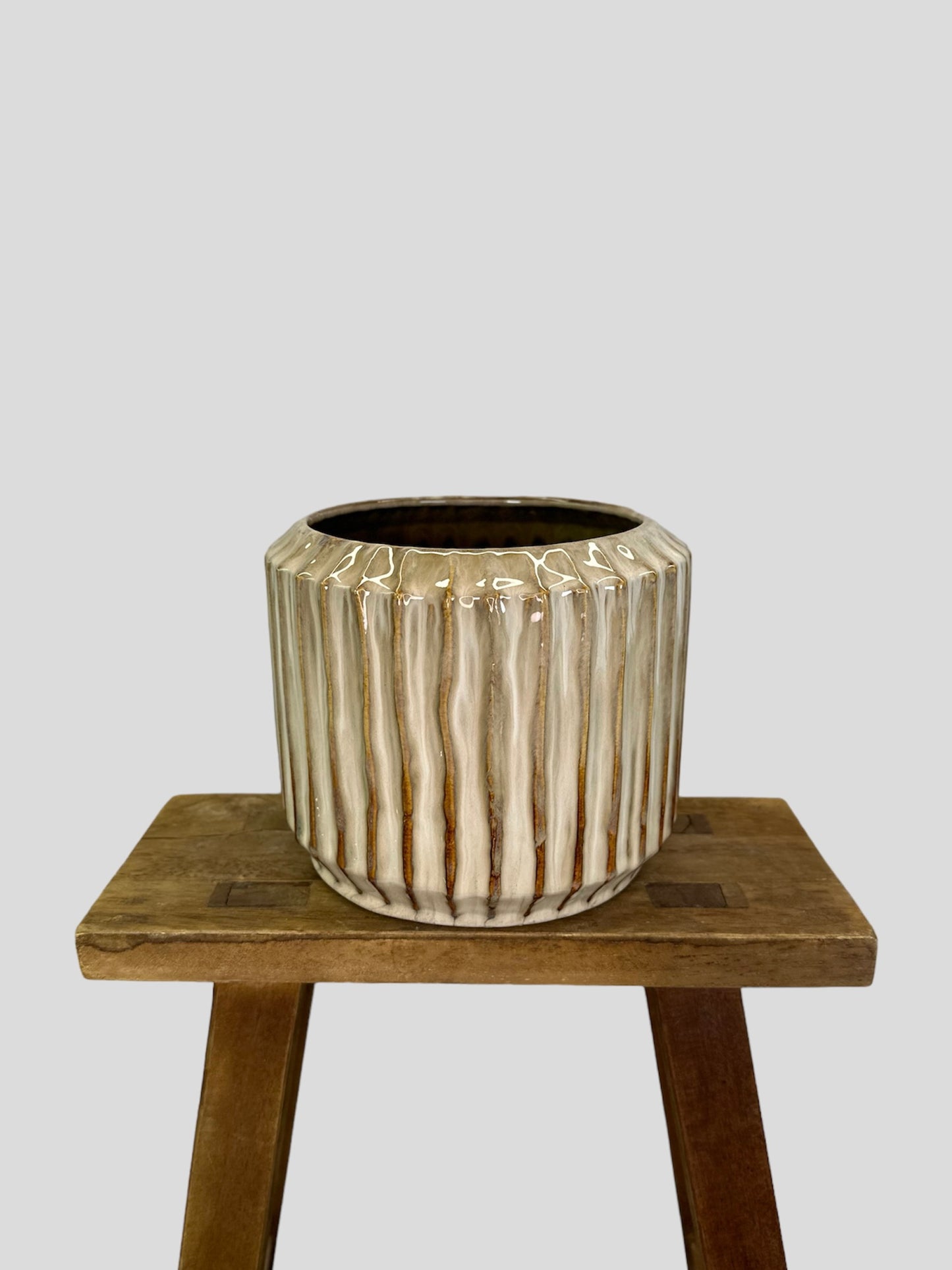 Cache-pot ''Venise'' beige Ø15 cm