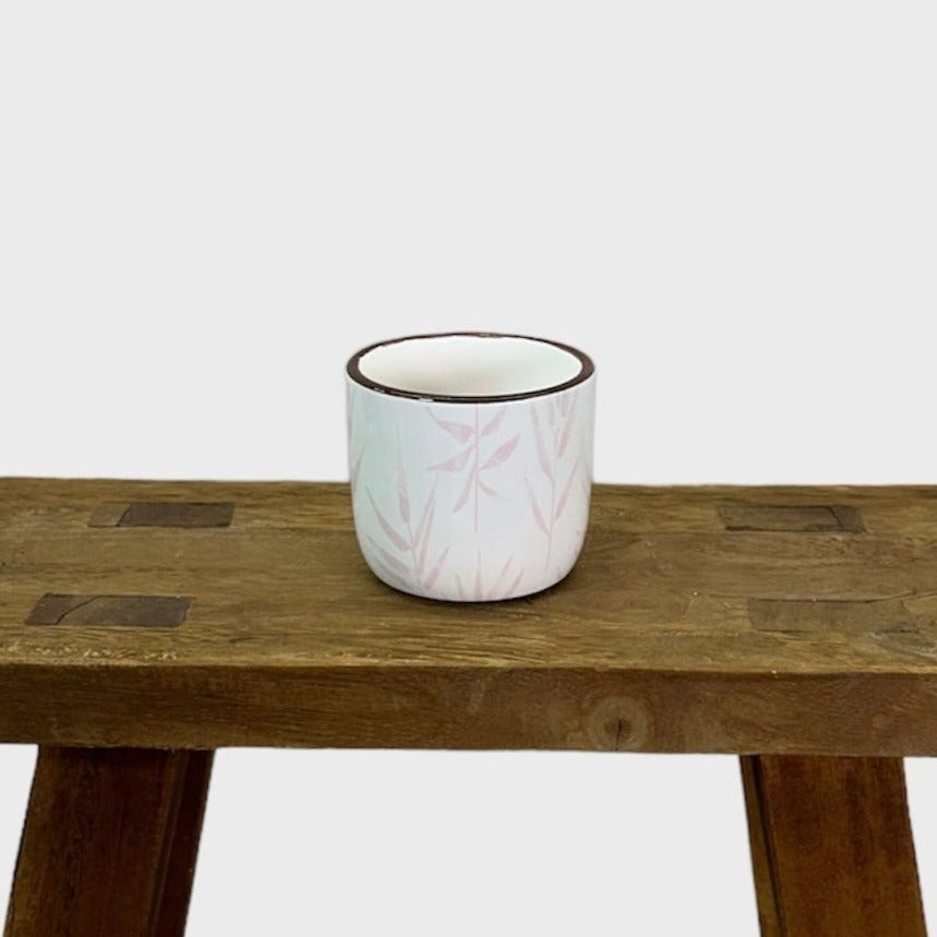 Cache-pot ''Pink Leaf'' Ø6 cm