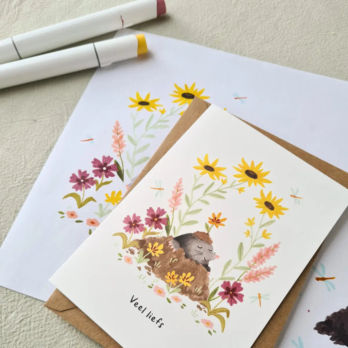 Carte de vœux ''Lots of love''