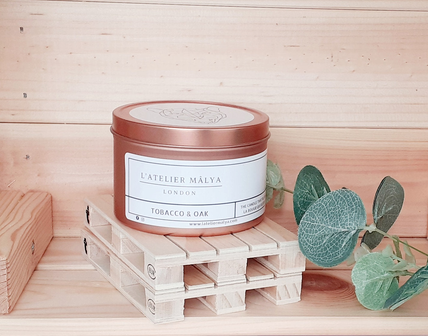 Bougie L'atelier Mâlya - Tabac et chêne