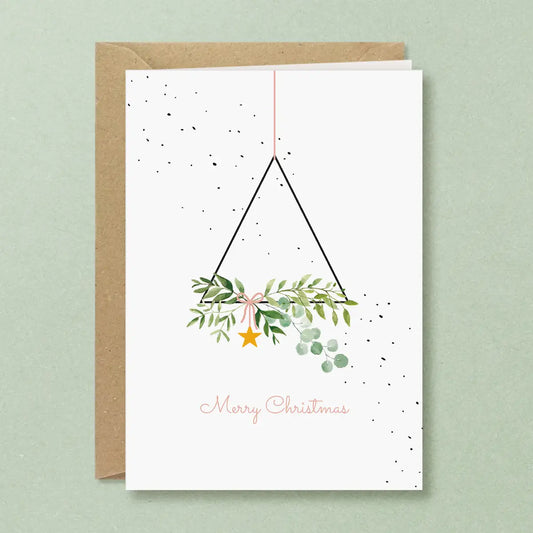 Carte de vœux Noël ''Guirlande''