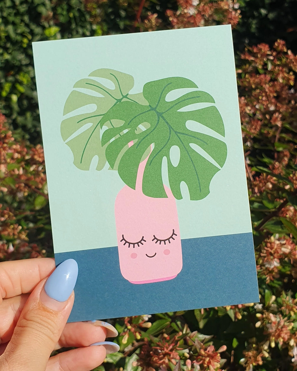 Carte postale ''Monstera''