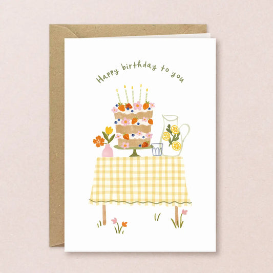 Carte de vœux d'anniversaire ''Gâteau''