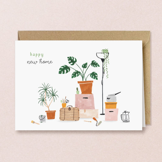Carte de vœux ''Happy new home''