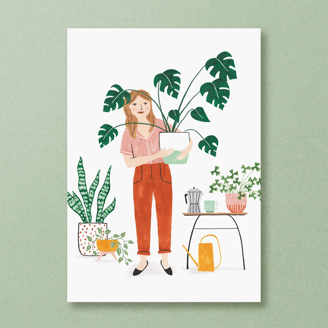 Carte postale ''Plant Lady''