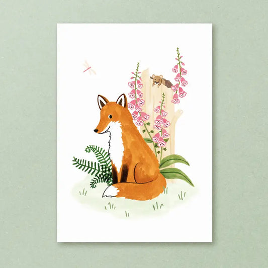 Carte postale ''Renard''