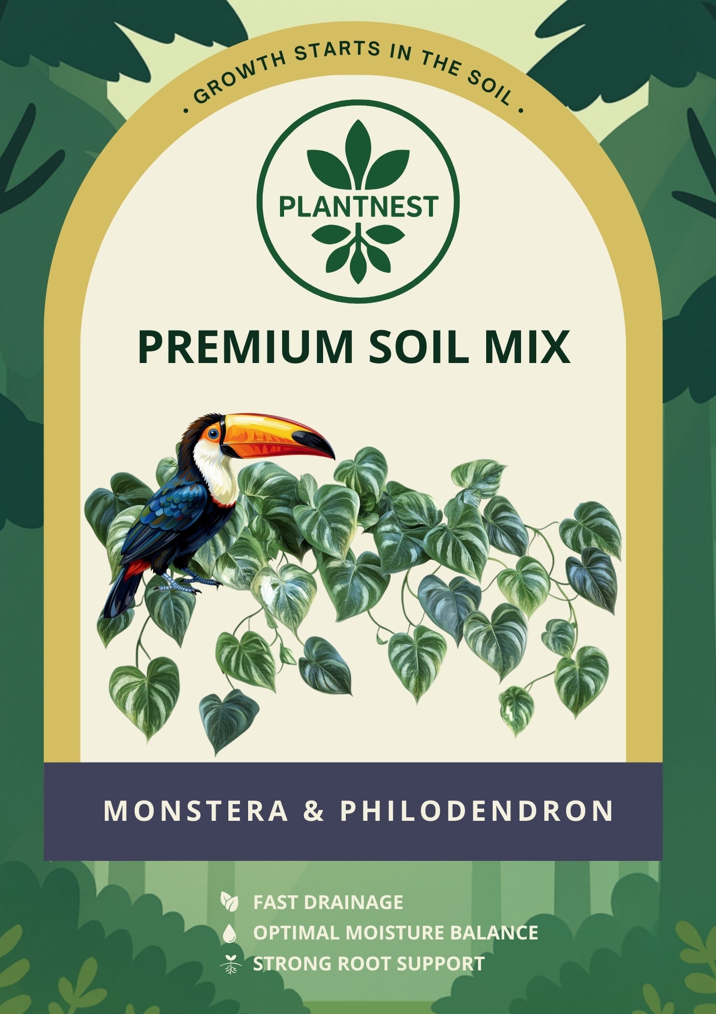 PlantNest substrat Monstera & Philodendron 3L