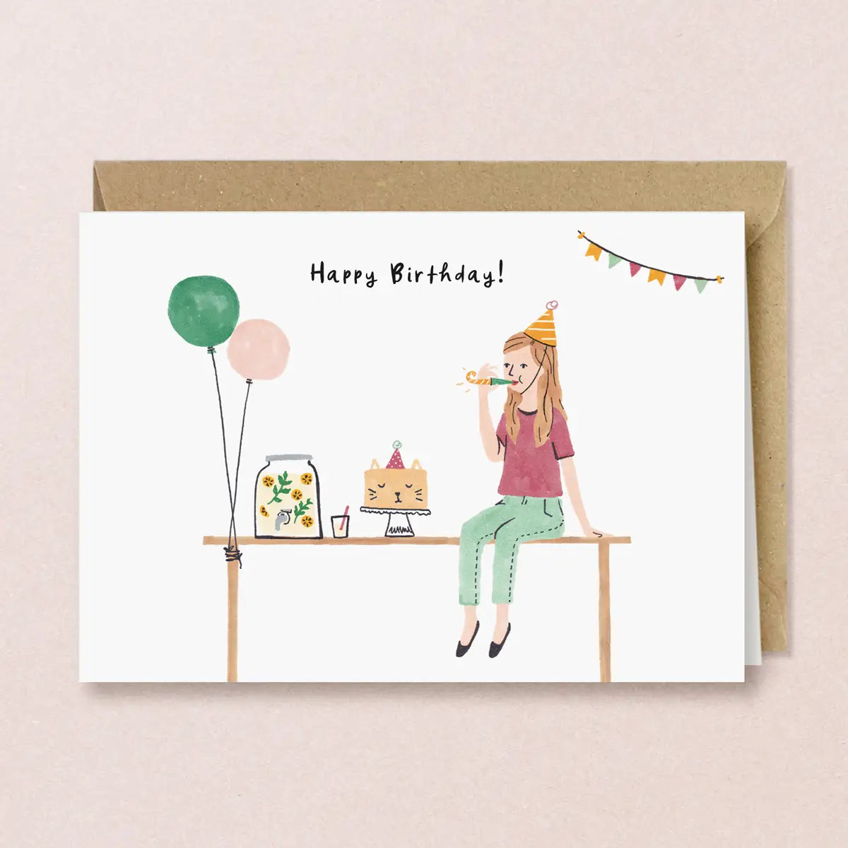 Carte de vœux d'anniversaire ''Party table''