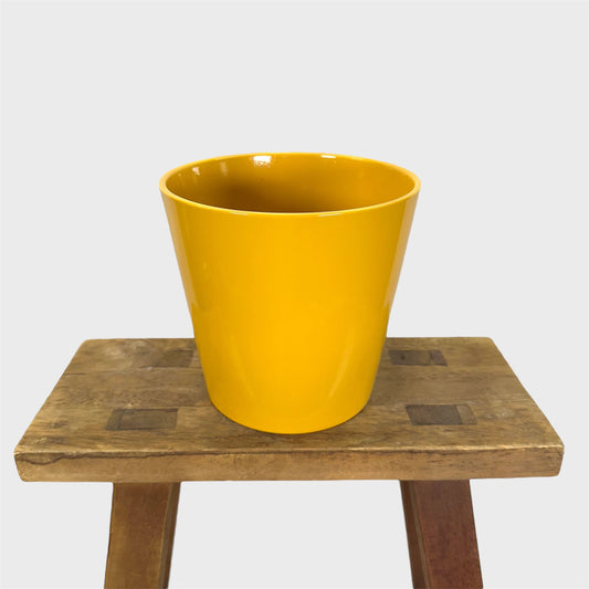 Cache-pot ''Classic'' jaune Ø15 cm