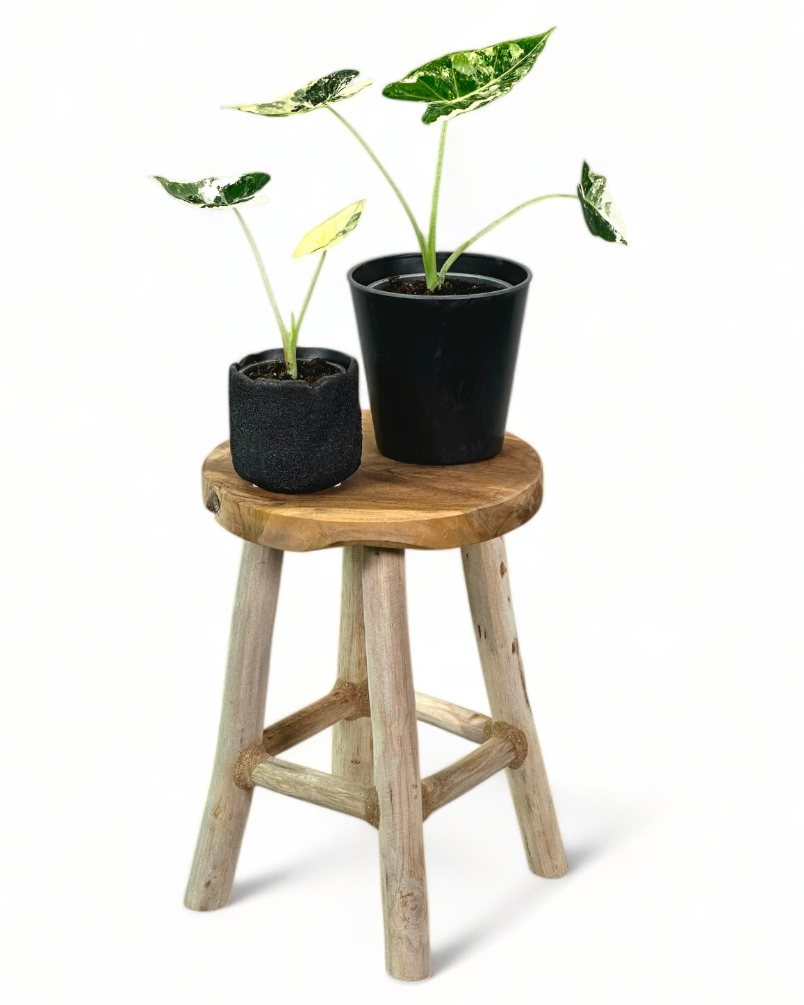 Tabouret décoratif en bois Ø20 cm H27 cm