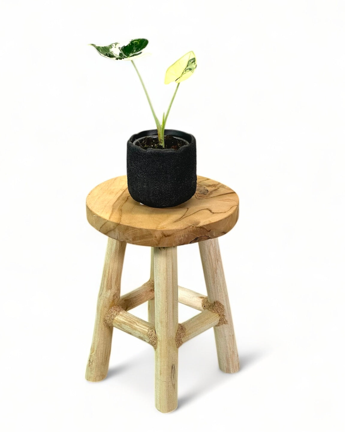 Tabouret décoratif en bois Ø17 cm H22 cm