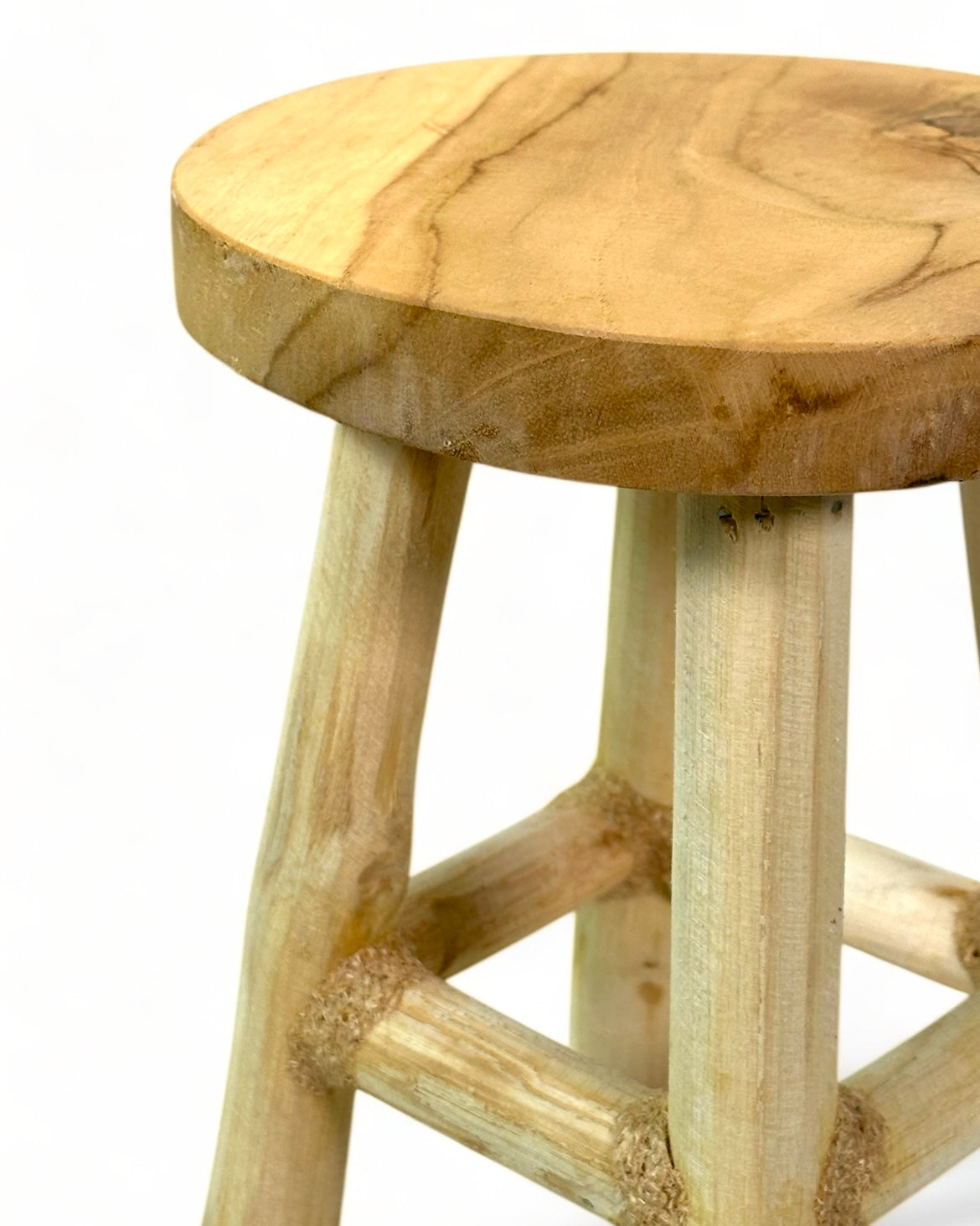 Tabouret décoratif en bois Ø17 cm H22 cm