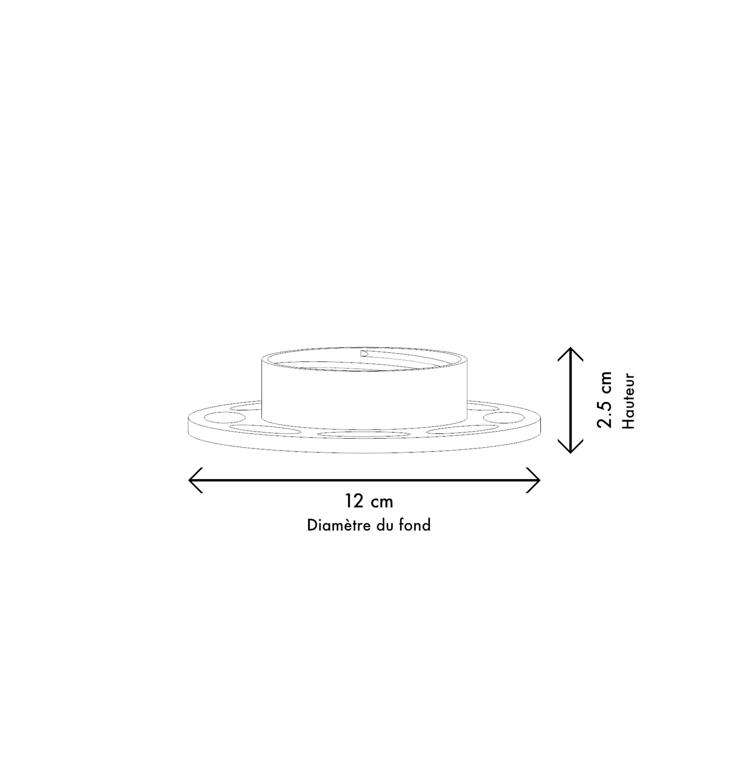 MossCore - Base stable basse pour tuteur Modulable à Remplir de Sphaigne