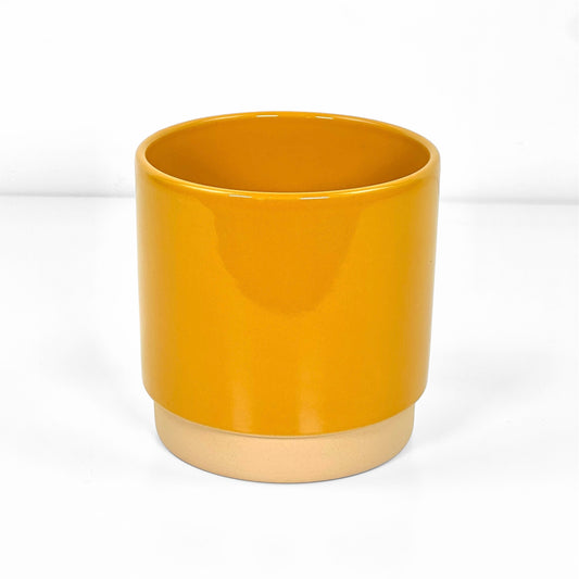 Cache-pot 'Eno' Jaune Ø12 cm