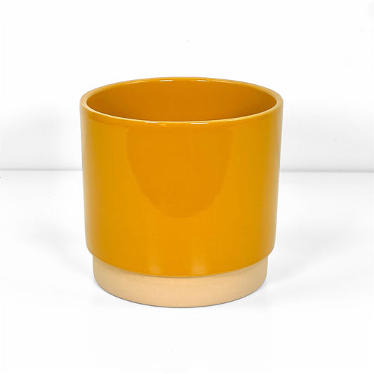 Cache-pot 'Eno' Jaune Ø15 cm