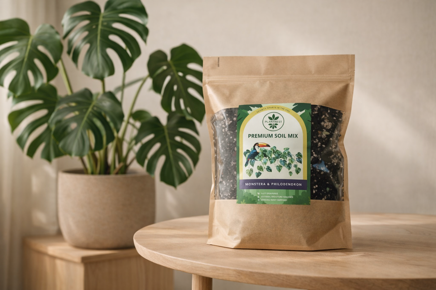 PlantNest substrat Monstera & Philodendron 3L