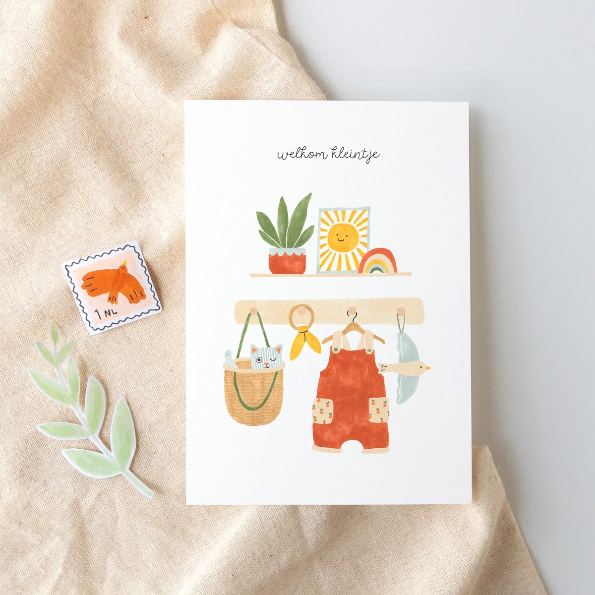 Carte de vœux ''Welcome little one''