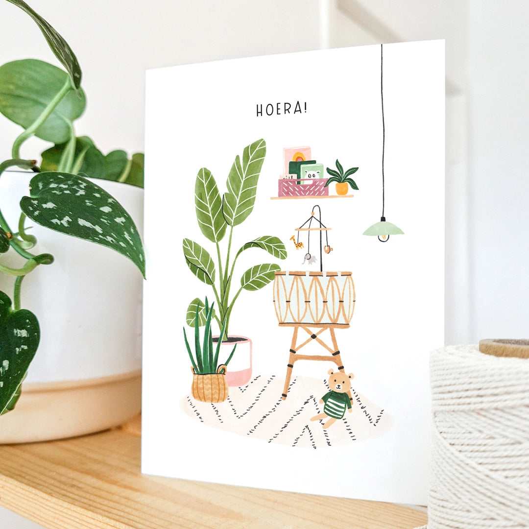Carte de vœux ''Hooray''