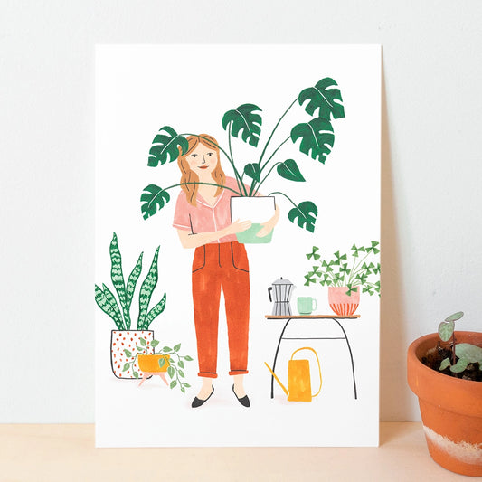 Carte postale ''Plant Lady''