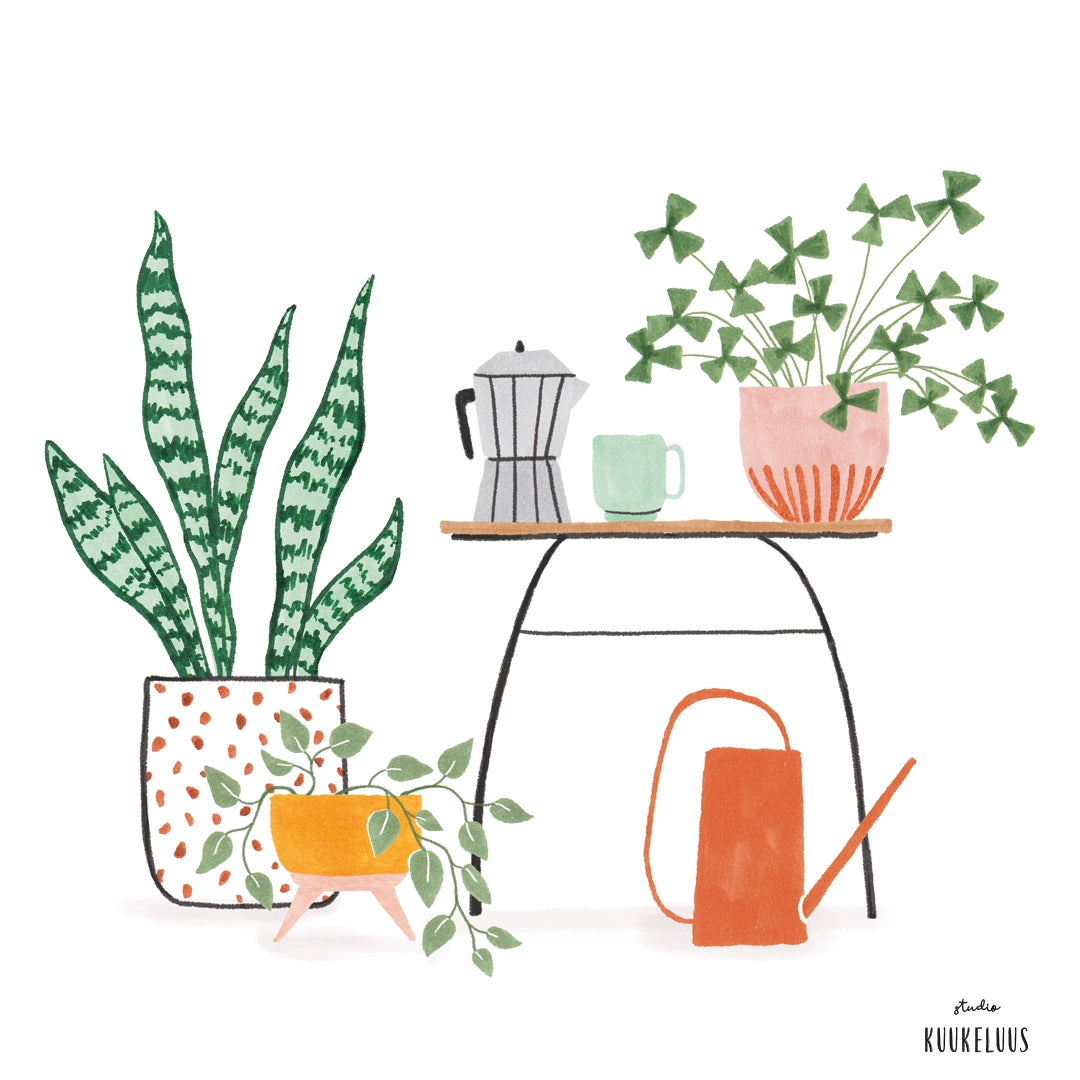 Carte postale ''Plant Lady''